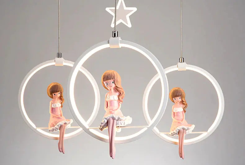 Nordic Girl Bedroom Decor Ceiling Chandelier — alternate product view 8