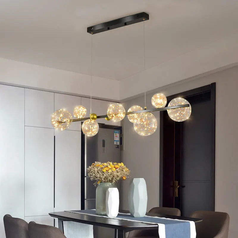Nordic Glass Ball Led Modern Pendant Chandelier — alternate product view 6