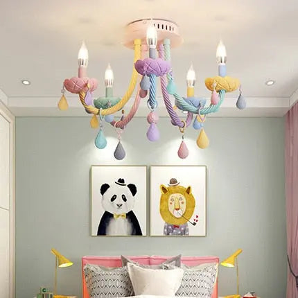 Modern Colorful Ceiling Chandelier For Kids — alternate product view 3