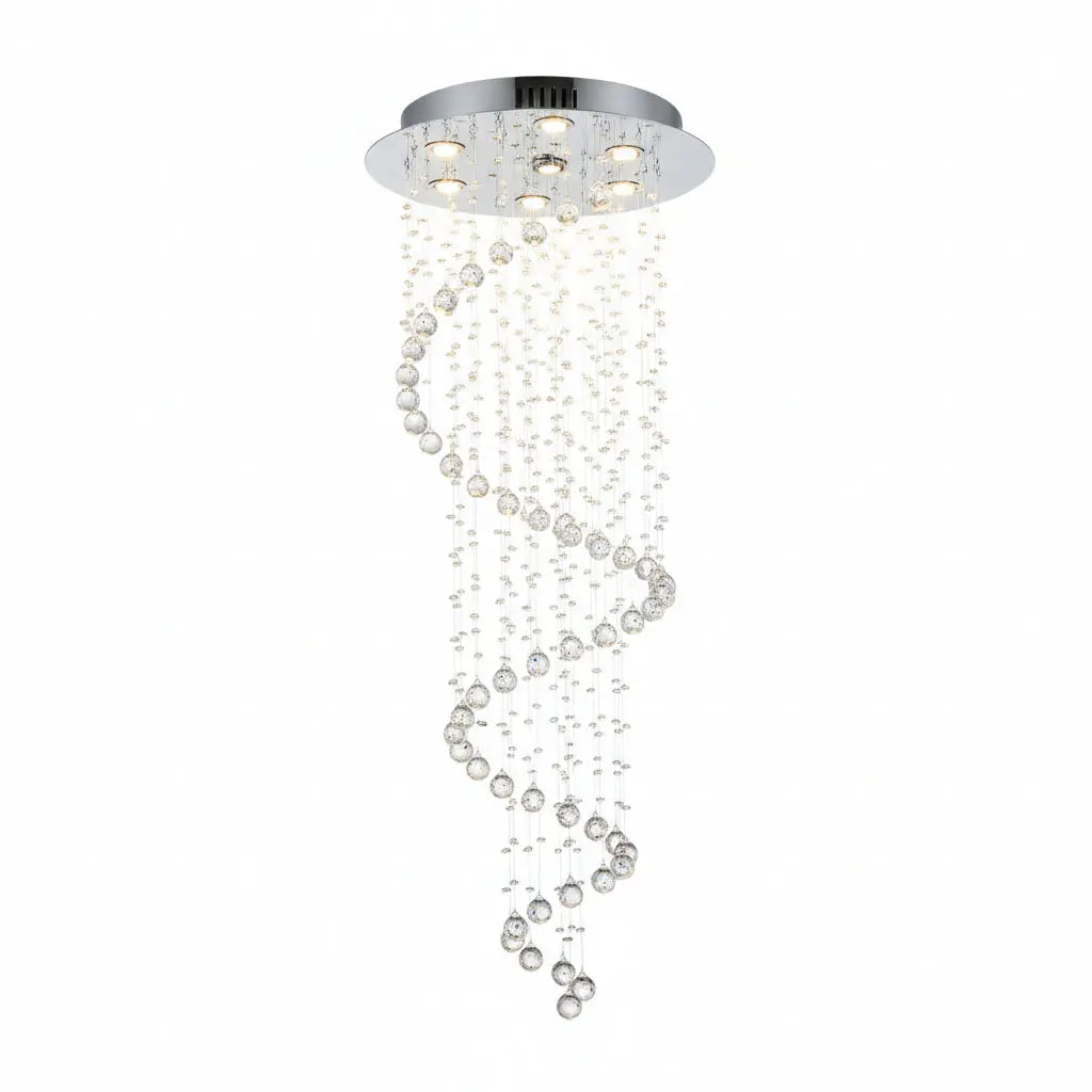 LED Spiral Hanging Light Fixture — alternate product view 1