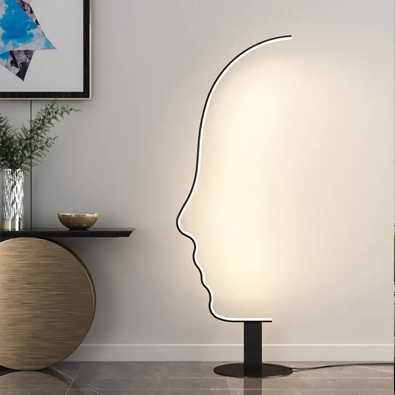 Creative Personality Face Art Vertical Floor Lamp — alternate product view 5