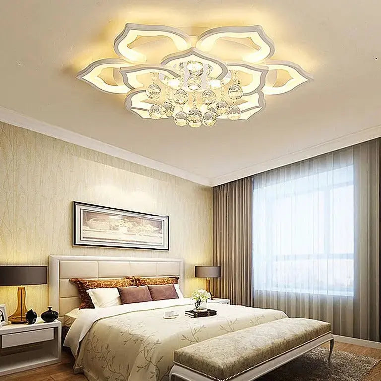 Modern Crystal Ceiling Chandelier — alternate product view 6
