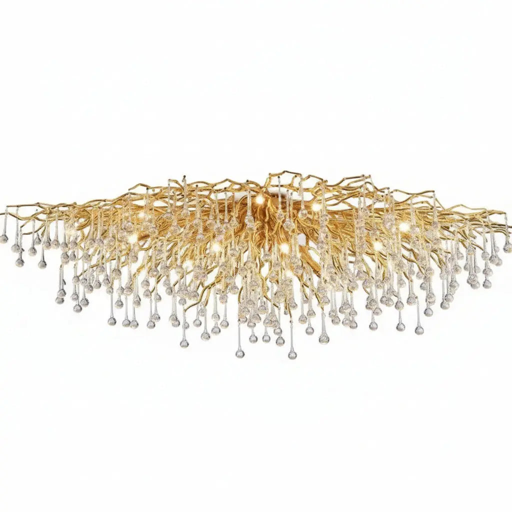 Ceiling Luxury Gold Crystal LED Chandelier — alternate product view 1