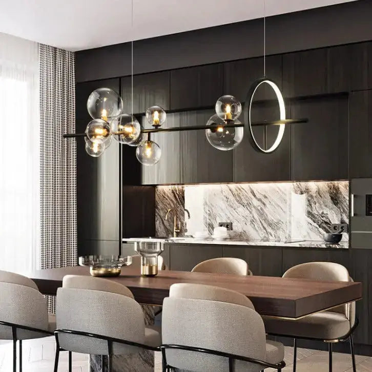 Creative Glass Bubble Ball Chandelier — alternate product view 6