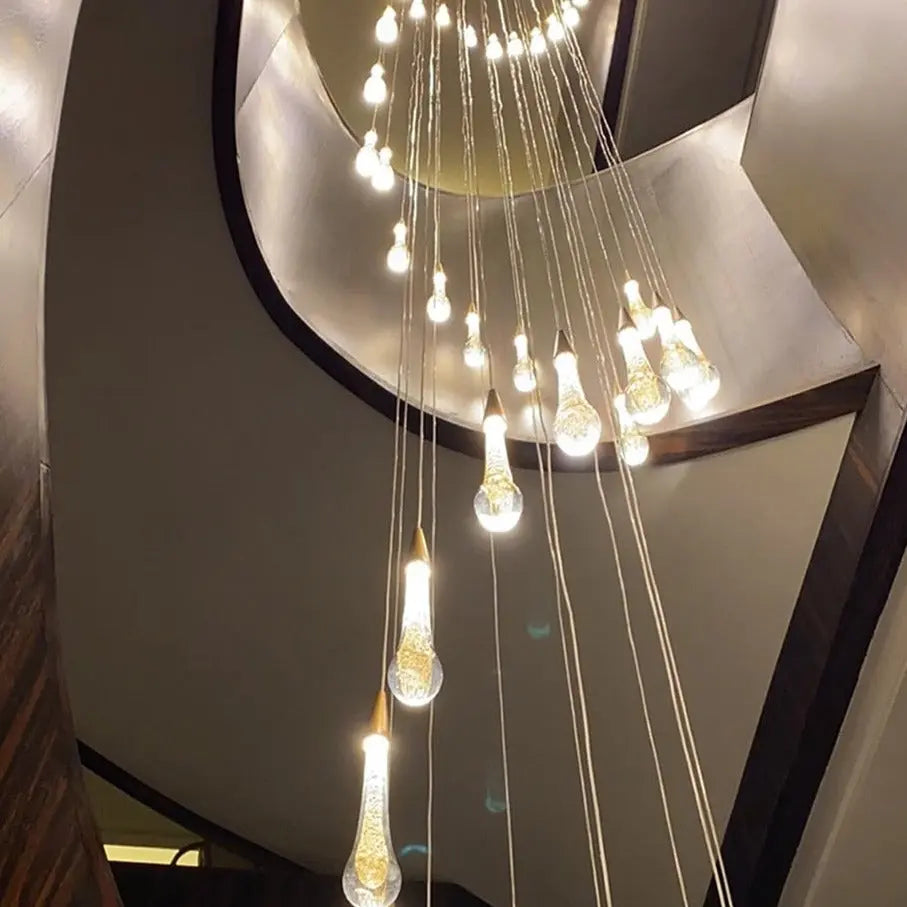 Modern Long Stair Chandelier — alternate product view 7