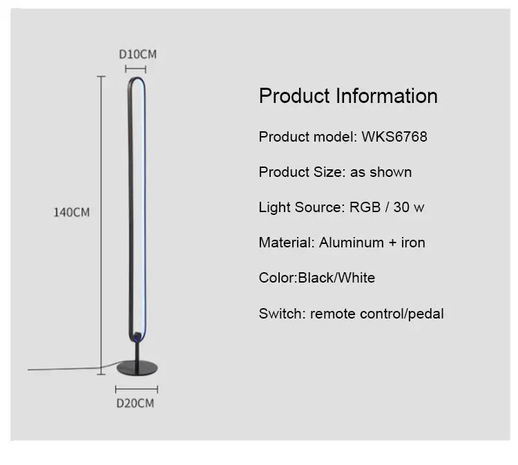 Nordic Modern LED Floor Lamp — alternate product view 13