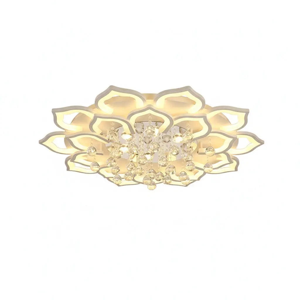 Modern Crystal Ceiling Chandelier — alternate product view 1