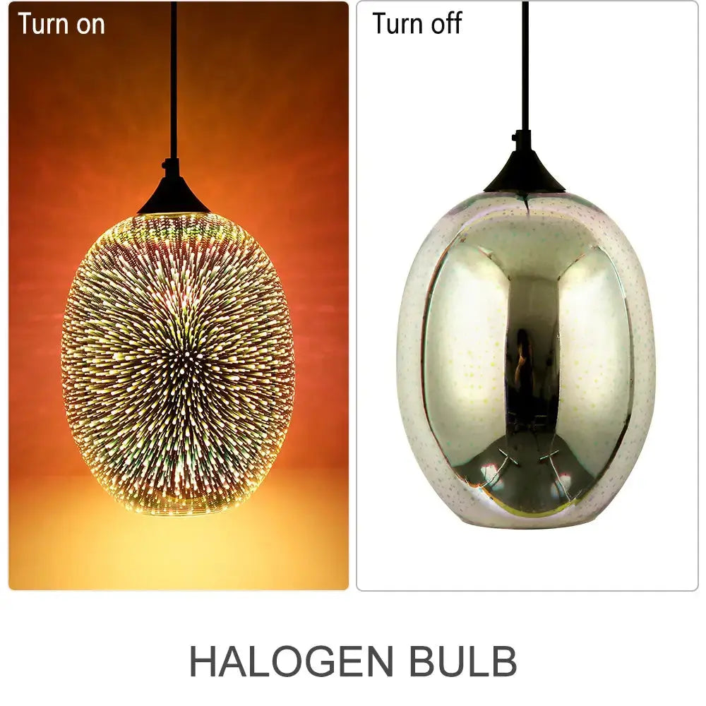 Modern 3D Colorful Pendant Lamp - Set — alternate product view 5