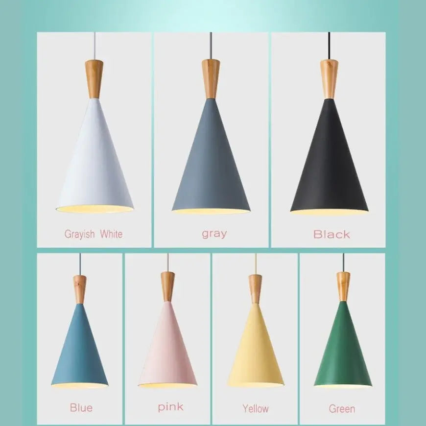 Creative Colorful Wood Lamp — alternate product view 2