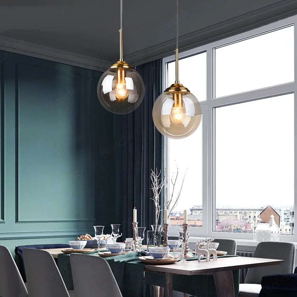 Modern Ball Pendant Light — alternate product view 1