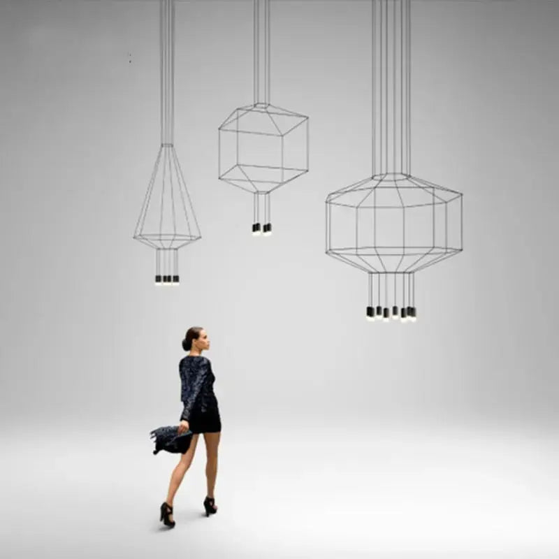 Postmodern Long Chandelier — alternate product view 4