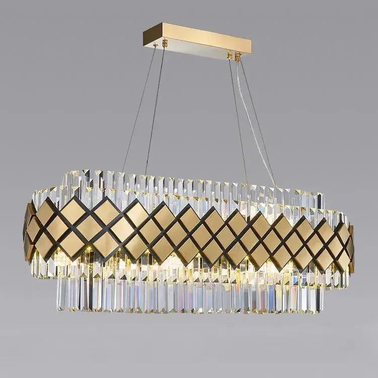 Modern Art Deco Crystal Chandelier — alternate product view 2