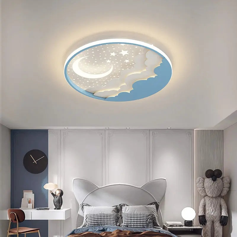Round Modern Led Ceiling Children Chandelier — alternate product view 5