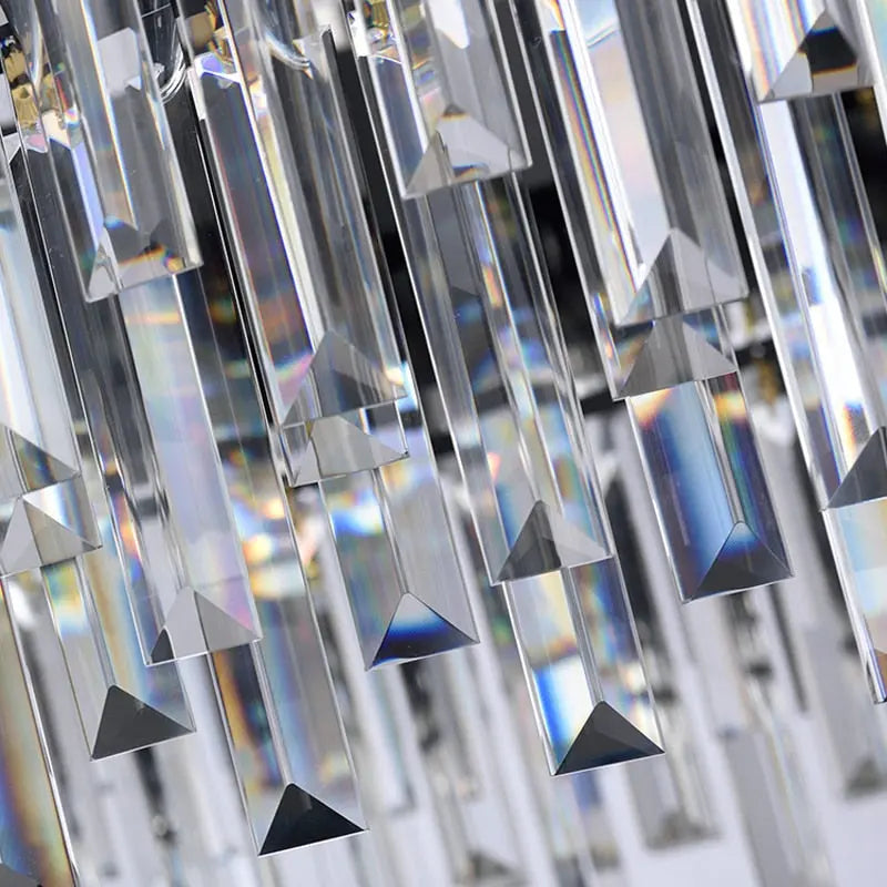 Modern Crystal Rectangular Chandelier — alternate product view 8