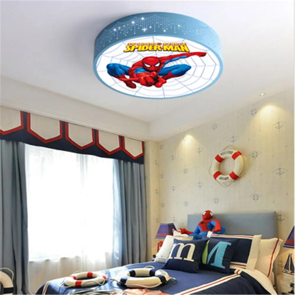 Children Spider Man Hero Led Ceiling Chandelier — alternate product view 2