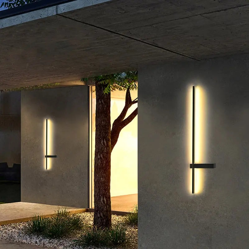 Modern Long Wall Outdoor Light — alternate product view 4