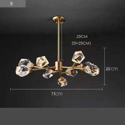 Cooper Luxury Crystal Modern Chandelier — alternate product view 2