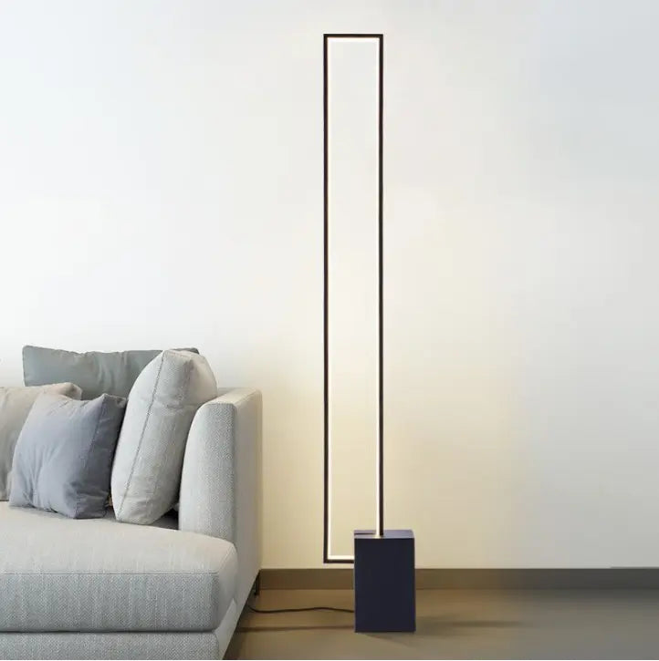 Nordic Standing Contemporary Smart Square Led Strip Floor Lamp — alternate product view 3