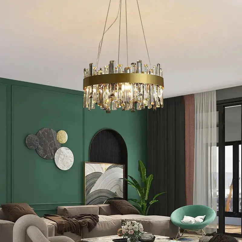 Crystal Round Designer Chandelier — alternate product view 3