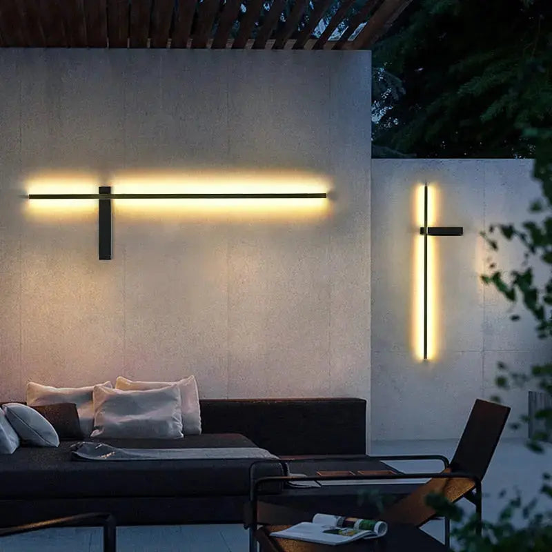 Modern Long Wall Outdoor Light — alternate product view 1