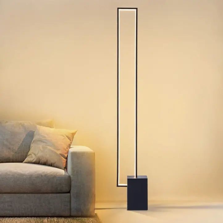 Nordic Standing Contemporary Smart Square Led Strip Floor Lamp — product view
