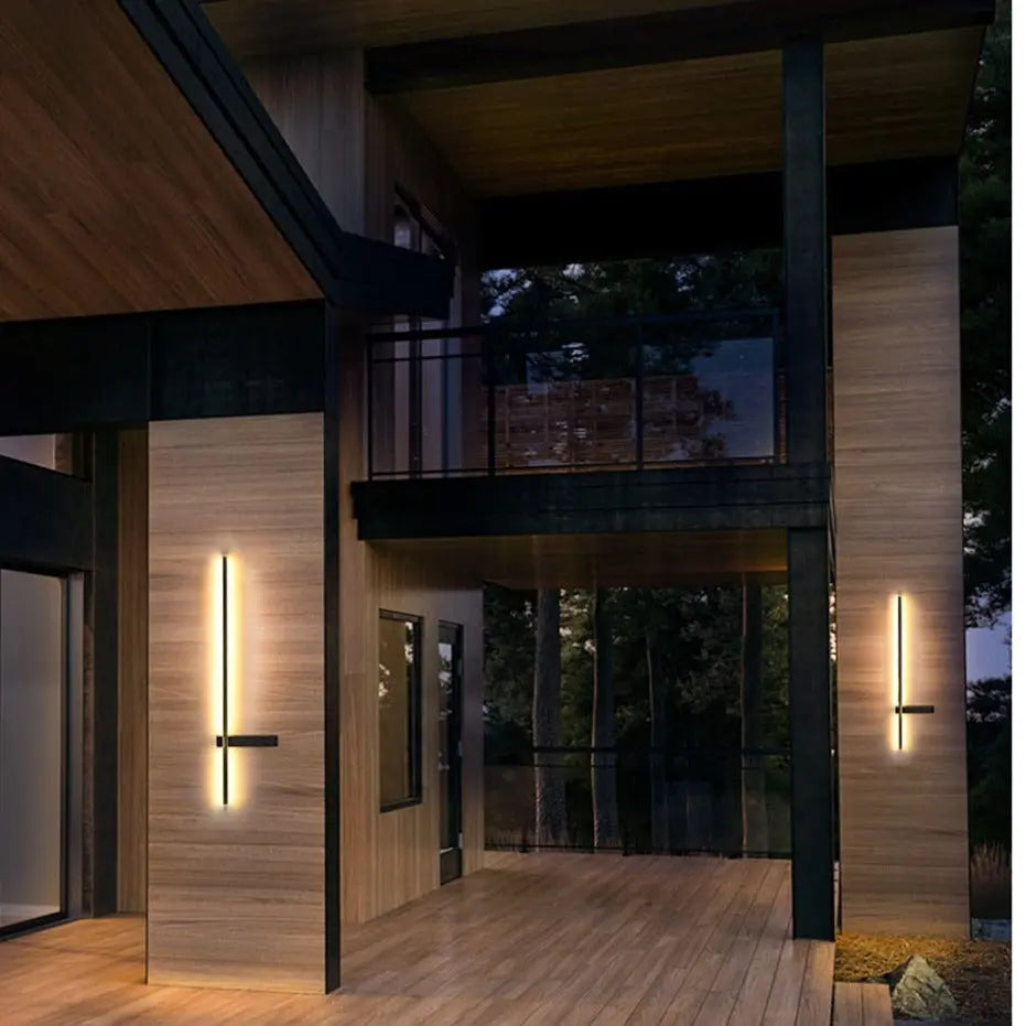 Modern Long Wall Outdoor Light — alternate product view 2
