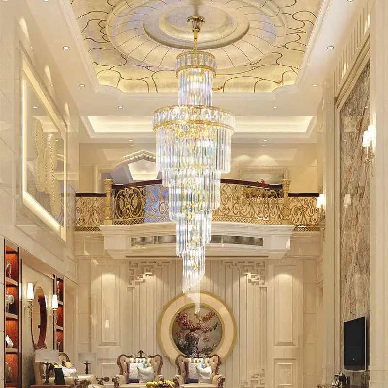 Loft Stair Rotating Long Chandelier — alternate product view 2