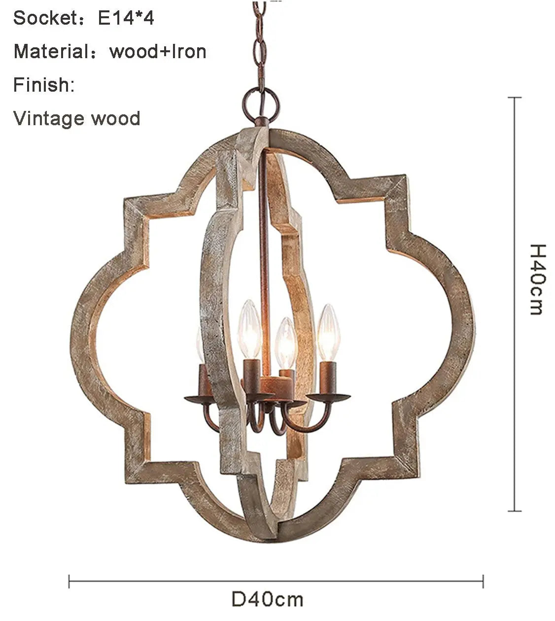 French Country Farmhouse Chandeliers — alternate product view 8