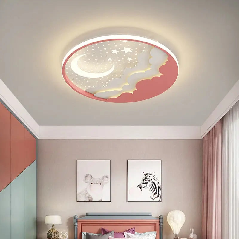 Round Modern Led Ceiling Children Chandelier — alternate product view 4
