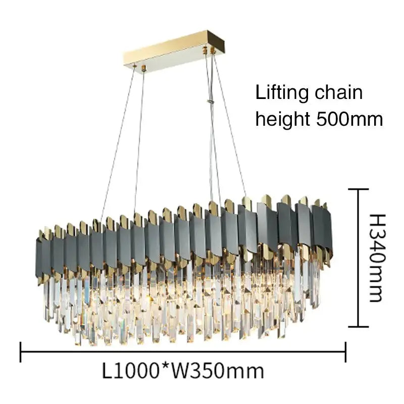 New Modern Crystal Luxury Pendant Chandelier — alternate product view 10