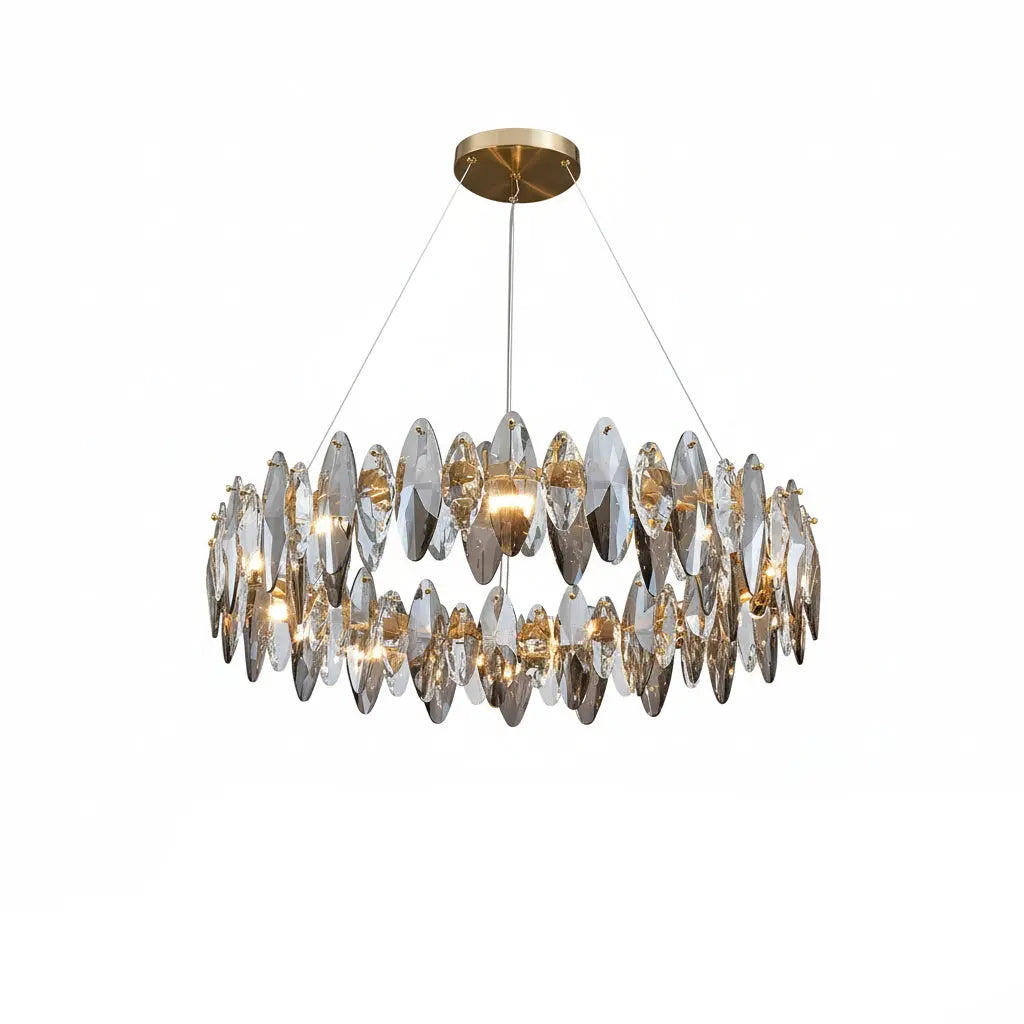 Luxury Modern Hanging Crystal Chandelier — alternate product view 1