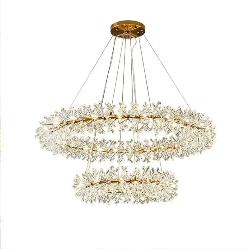 New Luxury Crystal Flower Chandelier — alternate product view 1