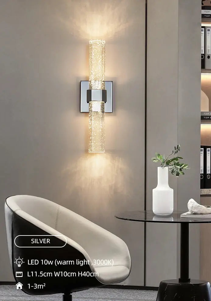 Wall Crystal Bubble Shade Lamps — alternate product view 9