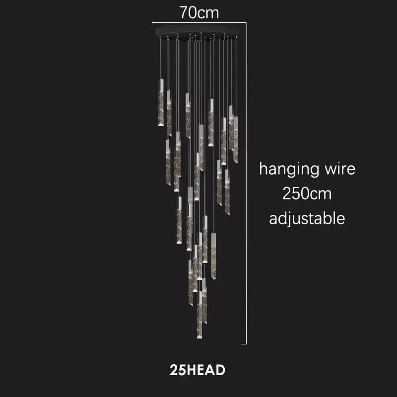 Modern Loft LED Chandelier — alternate product view 16