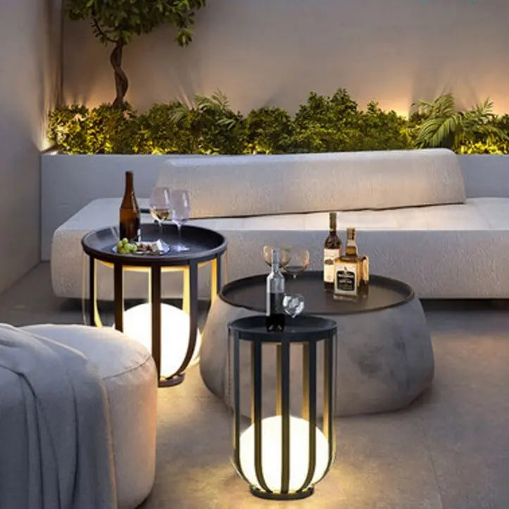 Outdoor Terrace Flower Stand Lamp — alternate product view 4