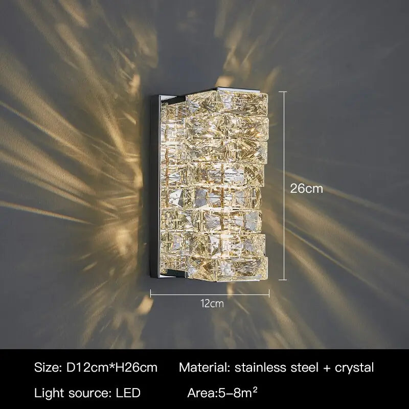 Modern Luxury Crystal Wall Lamp — alternate product view 9