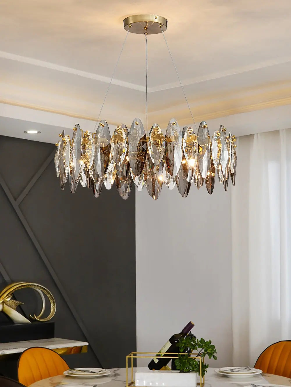 Luxury Modern Hanging Crystal Chandelier — alternate product view 11