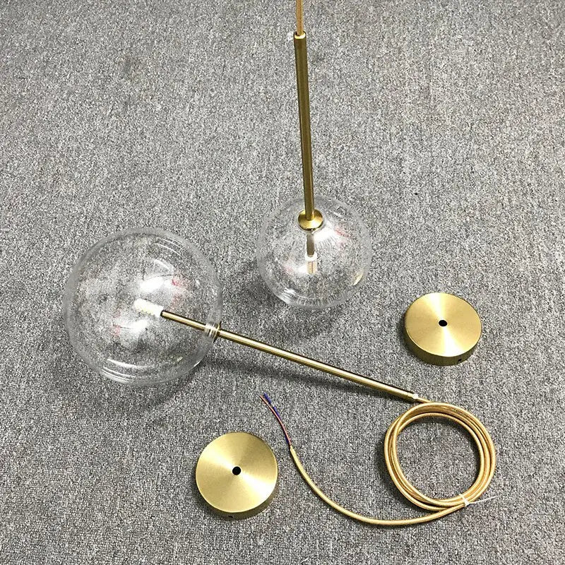 Modern Luxury Glass Ball Chandelier — alternate product view 3