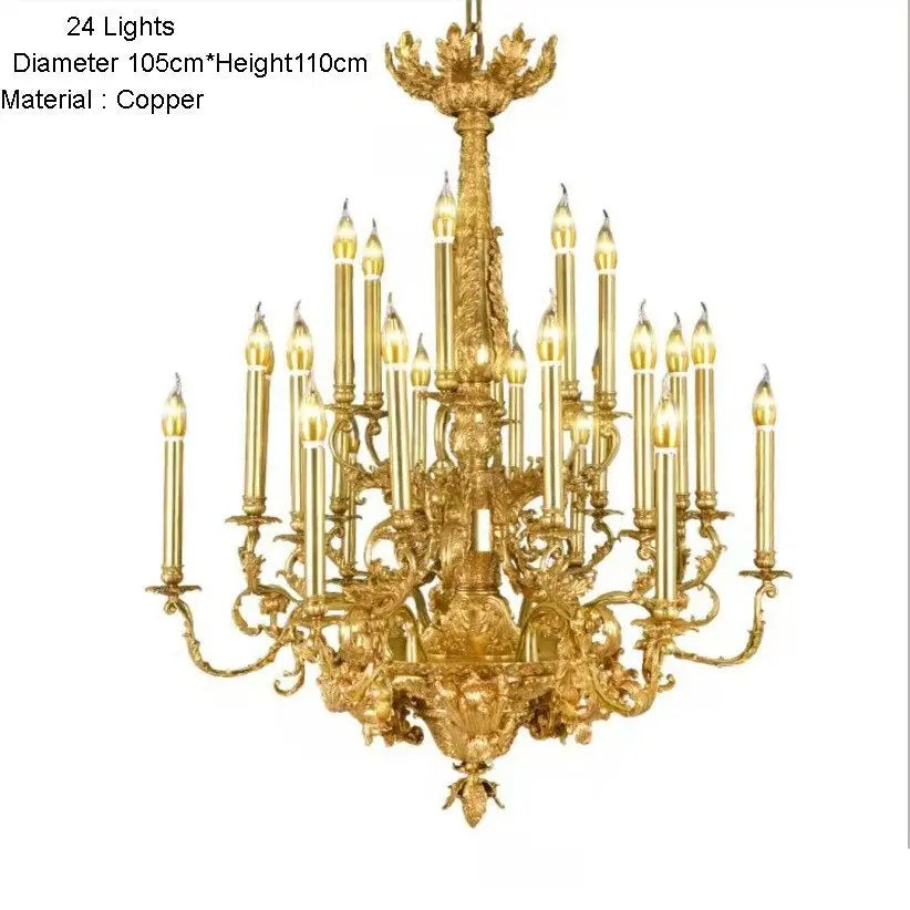 French Copper Luxury Chandelier — alternate product view 13