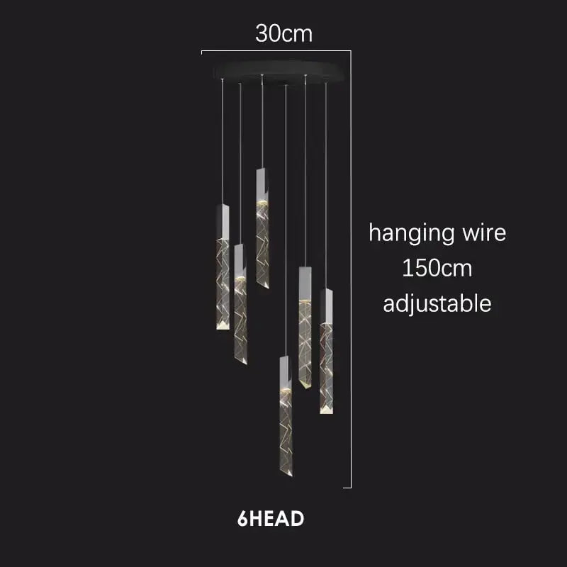 Modern Loft LED Chandelier — alternate product view 12