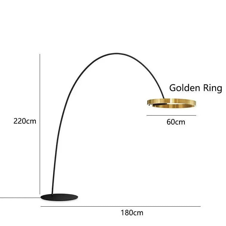 LED Light Round Rings Style Floor Lamp — alternate product view 10