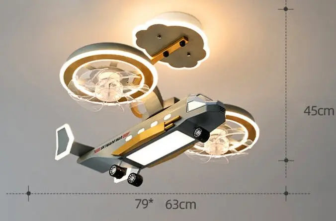 Boy Bedroom Chandelier Ceiling Fan Without Blades — alternate product view 7