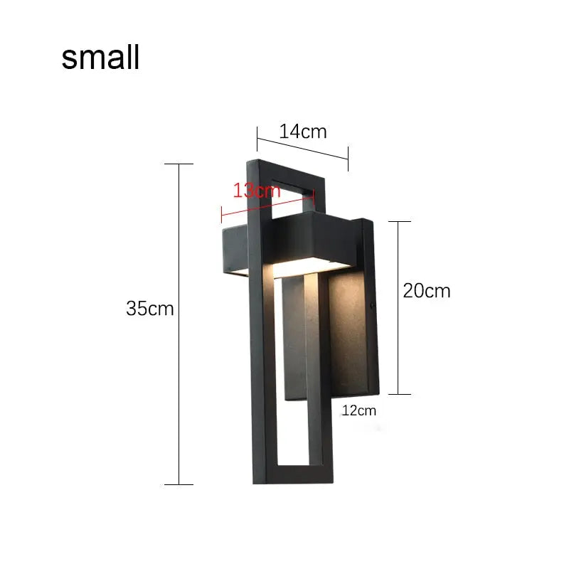 Vintage Modern Waterproof Outdoor Wall Light — alternate product view 8