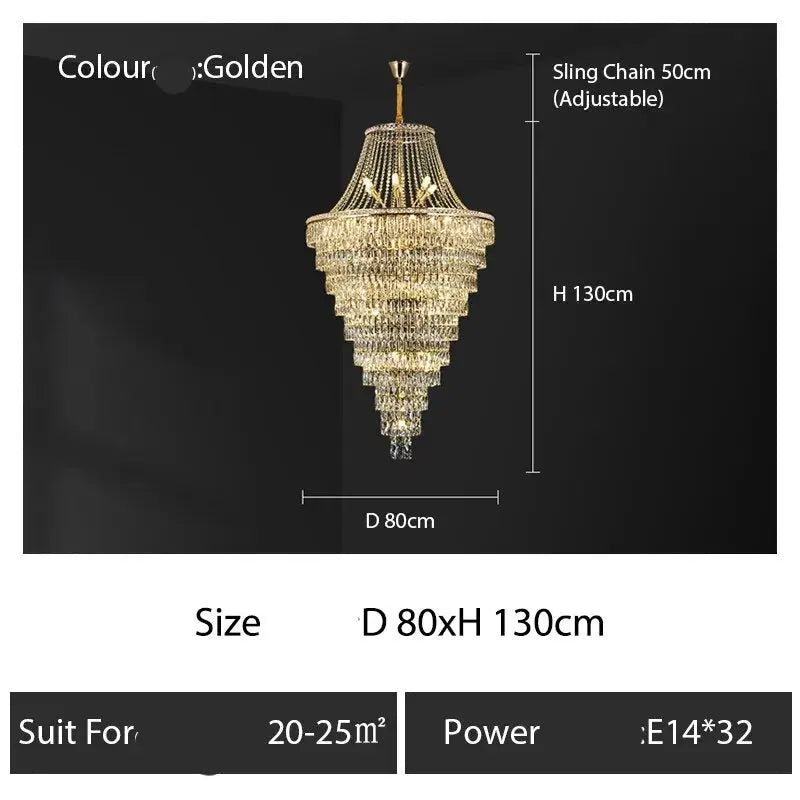 Duplex Villa Crystal Chandelier — alternate product view 11