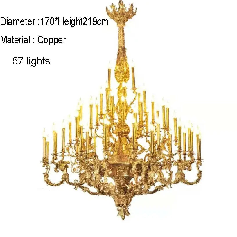 French Copper Luxury Chandelier — alternate product view 14
