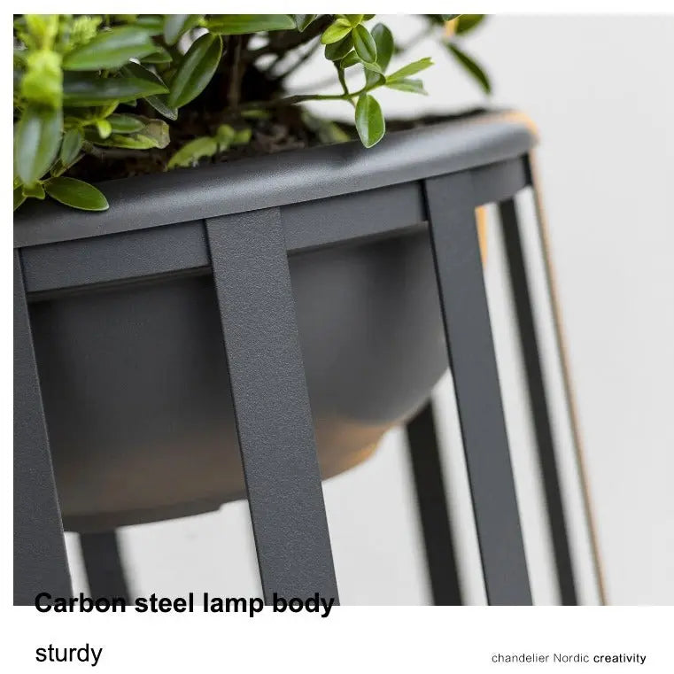 Outdoor Terrace Flower Stand Lamp — alternate product view 8