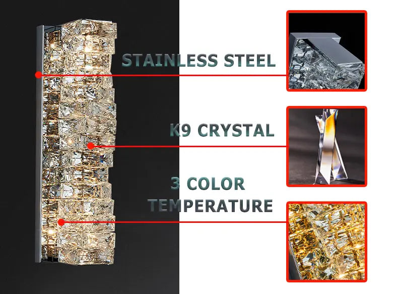 Modern Luxury Crystal Wall Lamp — alternate product view 5