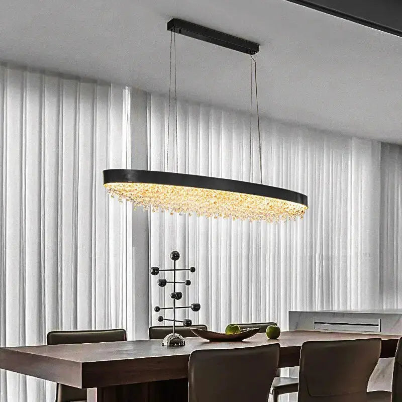 Modern Dining Room Crystal Chandelier — product view