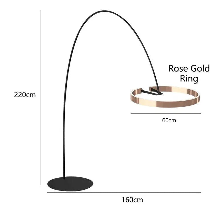 LED Light Round Rings Style Floor Lamp — alternate product view 9