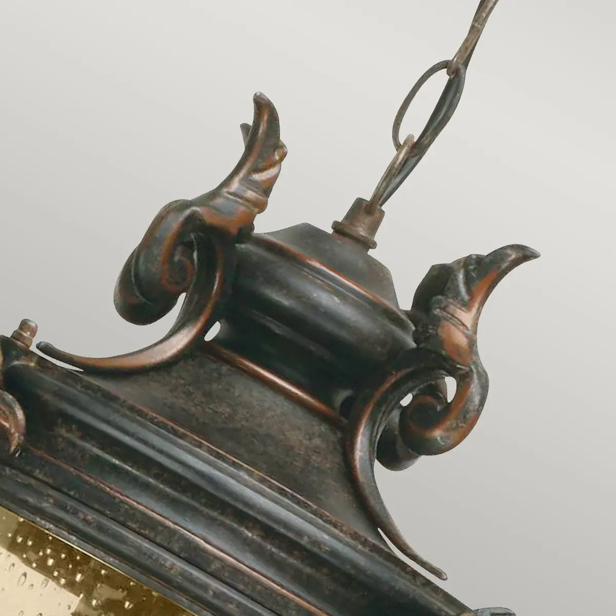Baltimore 1 Light Large Chain Lantern — close-up design detail